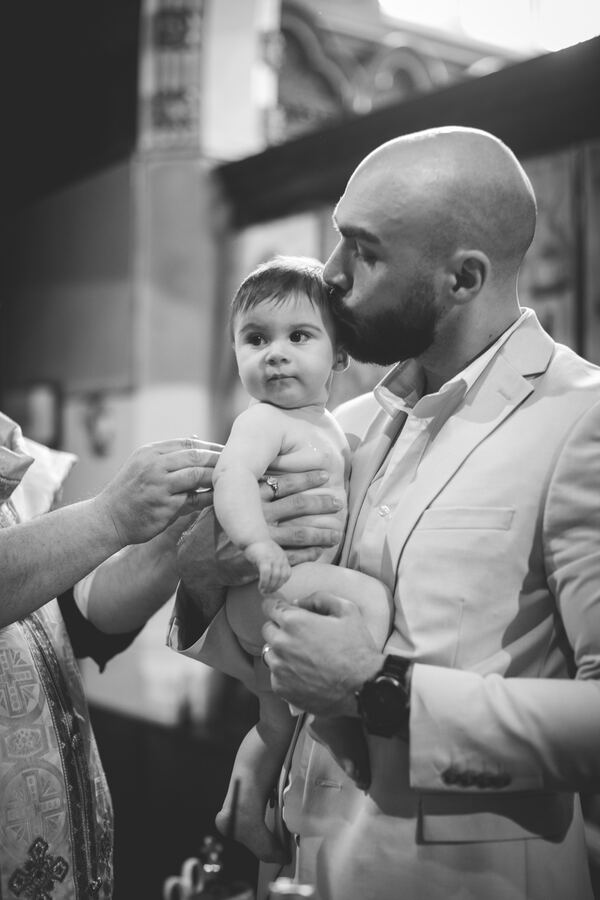 Christening photograph by Evagoras Mandrides, christening photographer in North London