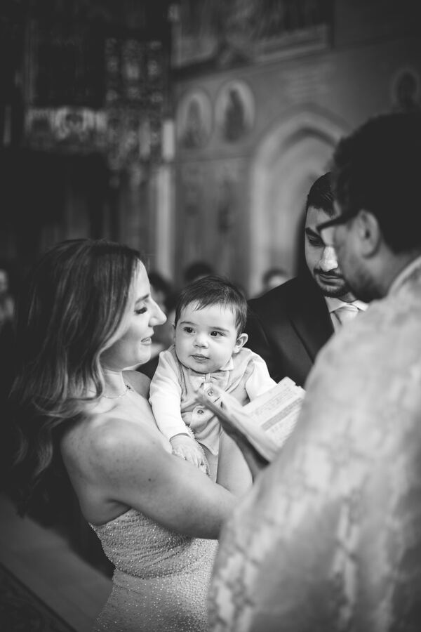 Christening photograph by Evagoras Mandrides, christening photographer in North London