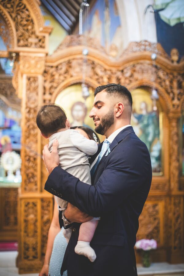 Christening photograph by Evagoras Mandrides, christening photographer in North London