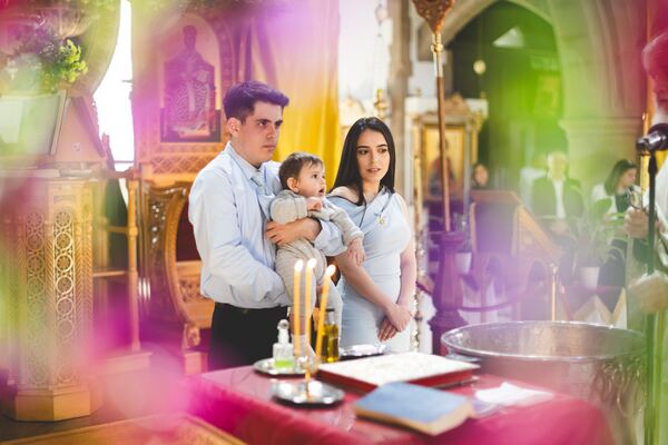 Christening photograph by Evagoras Mandrides, christening photographer in North London